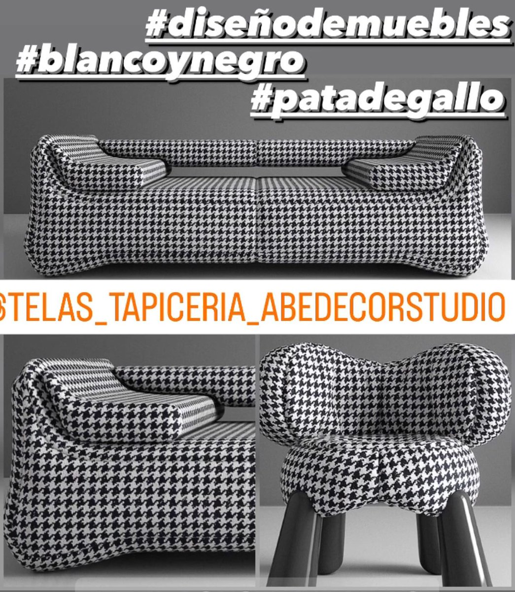 AbeDecorStudio's tweet photo. #diseñodemuebles #blancoynegro #telasparamuebles #telasestampadas #estampadopatadegallo #telasexclusivas #decoramostusespacios #abedecorstudio #homedecorboutique #papeltapiz https://t.co/1RBXTZWKJh