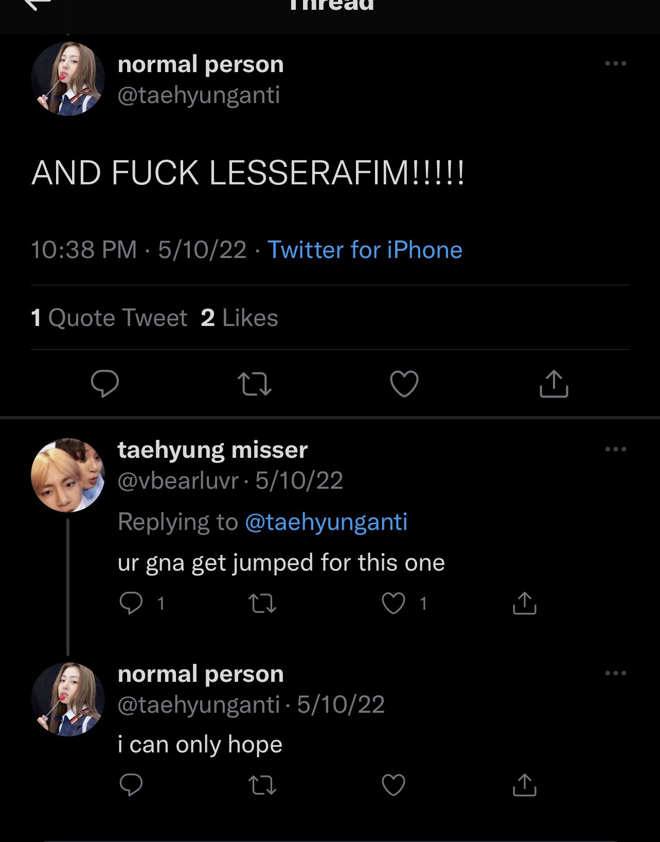  on twitter get her the hell out of your pfp dummy and stop
