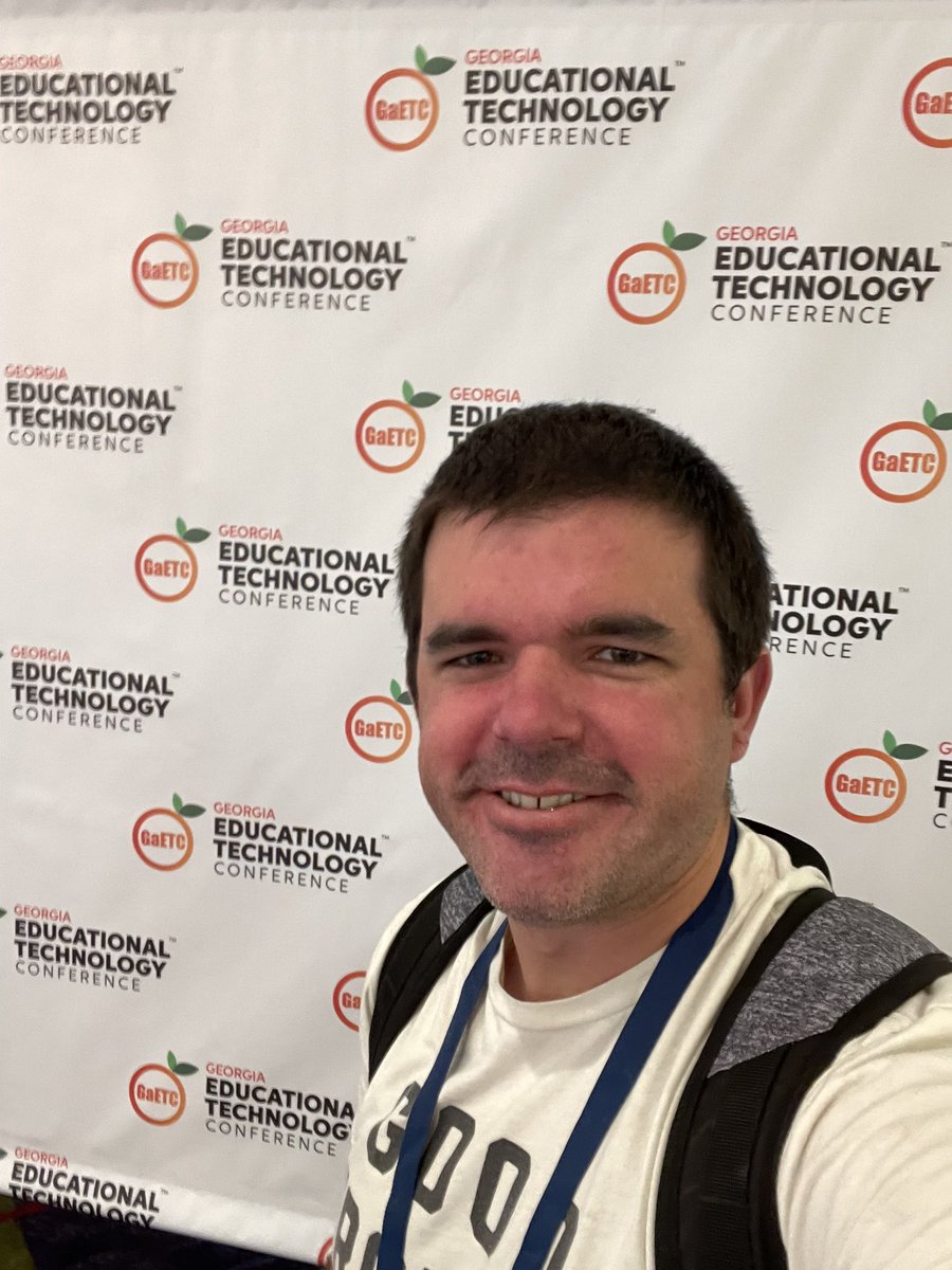 StubbsSpark's tweet photo. @gaetc this was one of the best conferences I have been to of yours in years. I can’t wait for next year and that short sleeve shirt too 😉😜. #GaETC22 #StubbsSpark https://t.co/ByEa9U1vBX