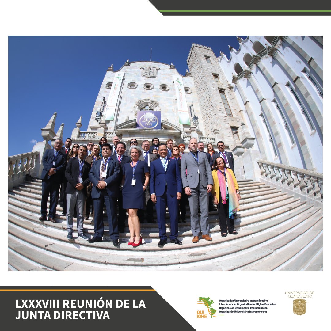 Agradecemos el compromiso de los integrantes de la Junta Directiva durante la jornada de ayer. Al Dr. Dr. Luis Felipe Guerrero Agripino Vicepresidente de la OUI- Región México y Rector General de <a href="/UdeGuanajuato/">Universidad de Guanajuato</a> y a su equipo: ¡Gracias por su hospitalidad!