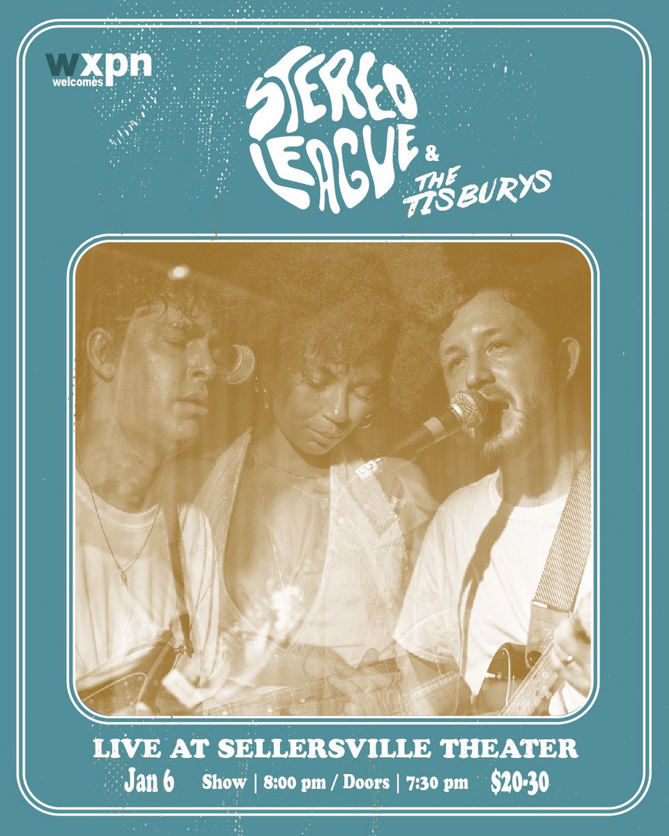 First show of 2023! Sharing the stage with <a href="/the_tisburys/">The Tisburys / new album out now</a> with support from <a href="/wxpnfm/">WXPN</a> Let’s get it. Tickets available on the <a href="/SellersvlleThtr/">Sellersville Theater</a> website!