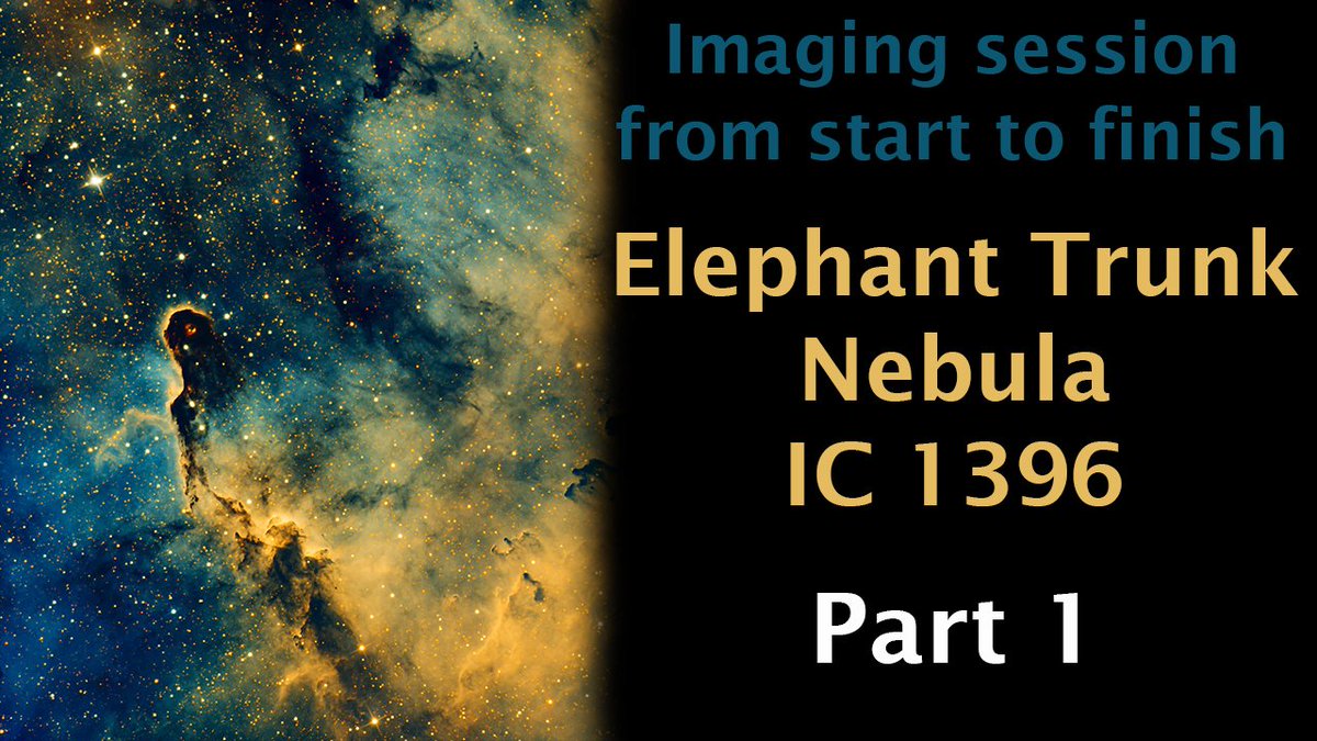 Myrvoll81's tweet photo. Astrophotography imaging session, start to finish! The Elephant's trunk ... https://t.co/S9gVeeLM7K via @YouTube 
Want to see how an astrophoto is made? Join me tonight! https://t.co/3wwvQeZtsX