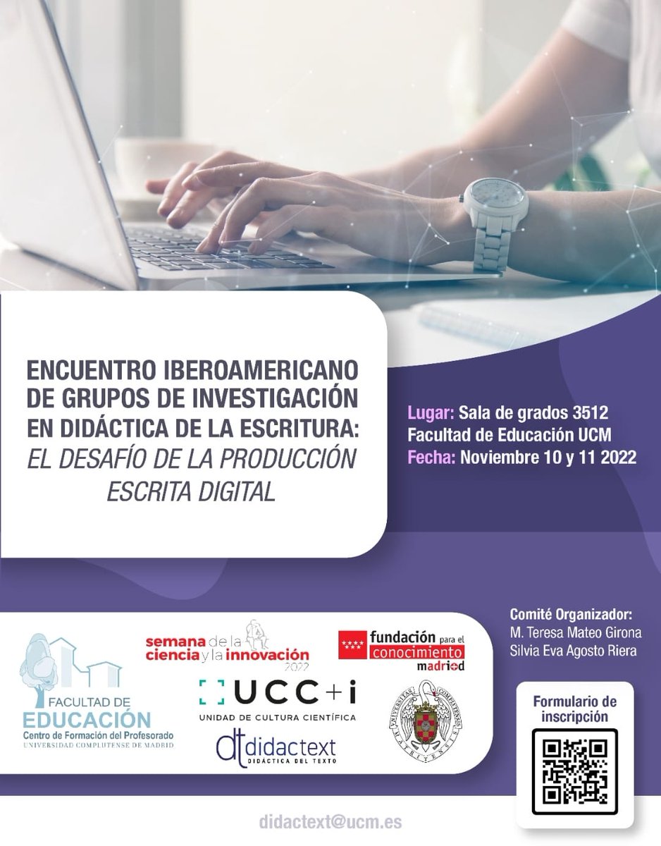 AliciaCEHI's tweet photo. Si te interesa la alfabetización académica y la didáctica de la escritura no te pierdas este encuentro. @rociosantamarti y yo estaremos allí para contaros las líneas de investigación en las que trabajamos desde el Centro de Escritura @de_escritura de @Nebrija https://t.co/A950xUp2wA