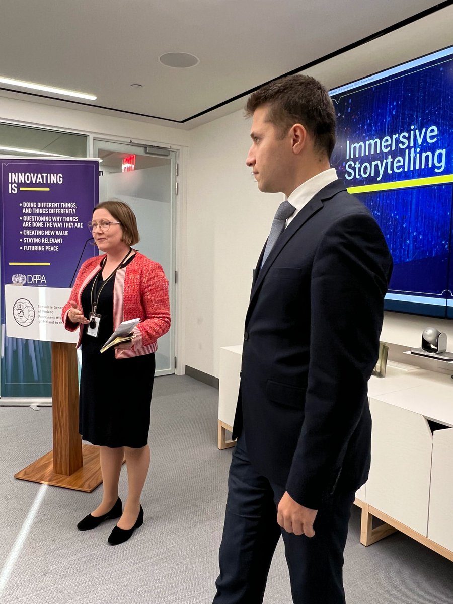 Experts of the Group of Friends of Mediation met to discuss the use of VR and other innovation tools in the context of mediation and peace processes. Thank you UNDPPA for your excellent work and for giving us a memorable virtual reality experience. 🇫🇮🇹🇷