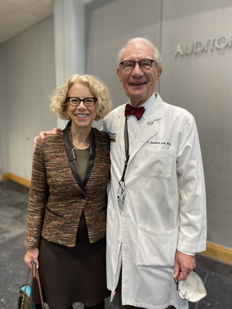 Thrilled to be at Wash U today to honor Sesh Cole and his many contributions to neonates at the first inaugural lecture in his name. Sesh played an important role in my career trajectory. Thank you Sesh!