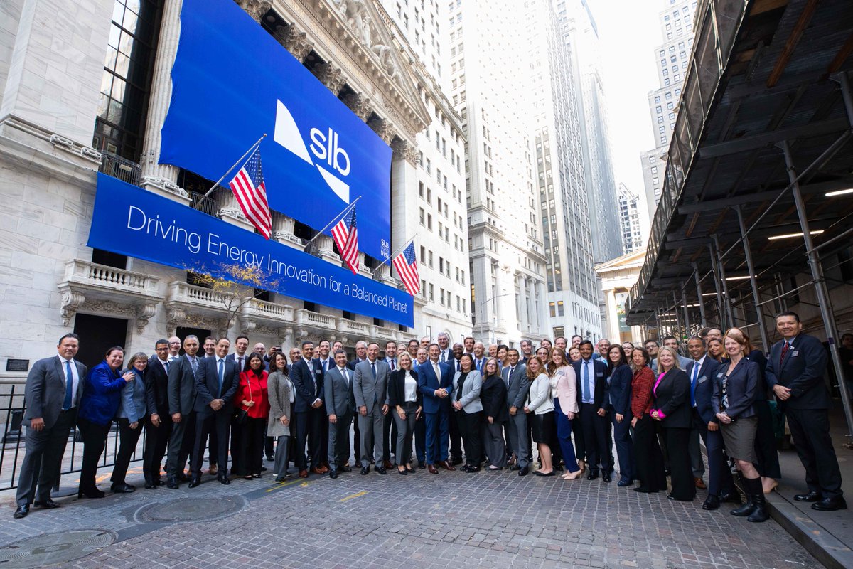 NYSE's tweet photo. “Driving energy innovation for a balanced planet.” 👏

Congratulations to Olivier Le Peuch and the SLB team on their new identity and 60th listing anniversary! 🎉 (NYSE: $SLB) #NYSECommunity https://t.co/5QtL8E1KZd