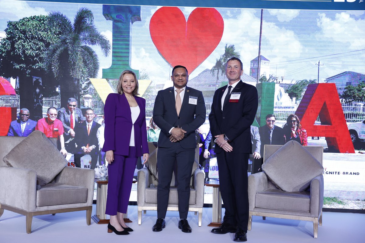 Thank you to our Board member &amp; <a href="/exxonmobil/">ExxonMobil</a>'s Dr. John Ardill and The Honourable Vickram Bharrat, Minister of Natural Resources, for the insightful discussion highlighting the successes in #Guyana at our annual Board of Advisors Dinner at <a href="/ADIPECOfficial/">ADIPEC</a>. 

#oil #ADIPEC2022
