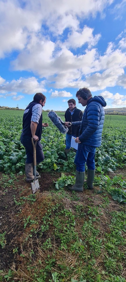 Can a long term focus on #soilhealth be the route to #NetZero? Great to be recording our latest <a href="/AgriiUK/">Agrii</a> #Tramlines podcast today with <a href="/Farmer_DanMoore/">Dan Moore</a> &amp; <a href="/cropwalkerchris/">Chris Taylor</a>