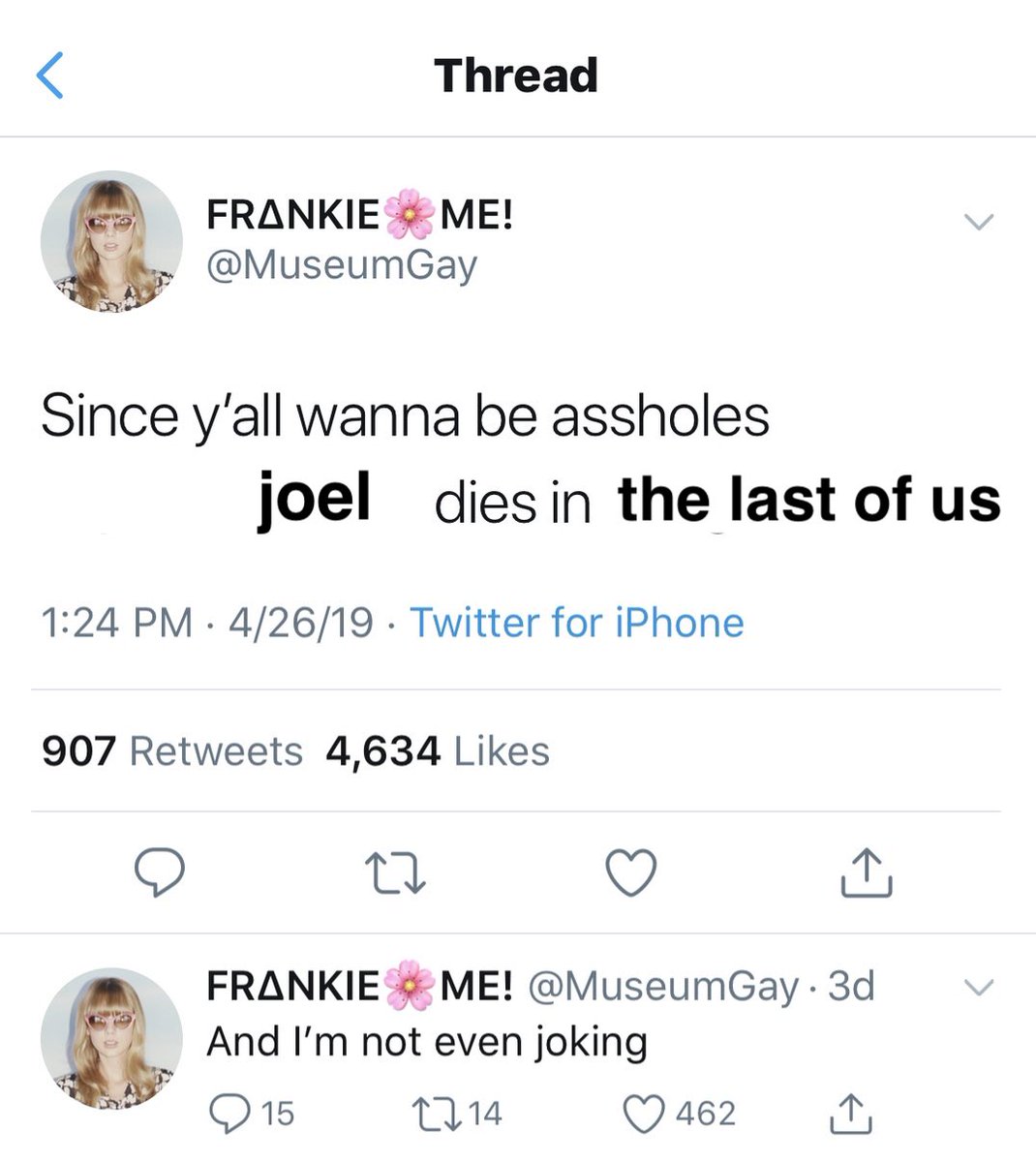 rre2make's tweet photo. dropping this as soon as i see show only fans saying that ellie isn't a lesbian https://t.co/1z429FoNhJ