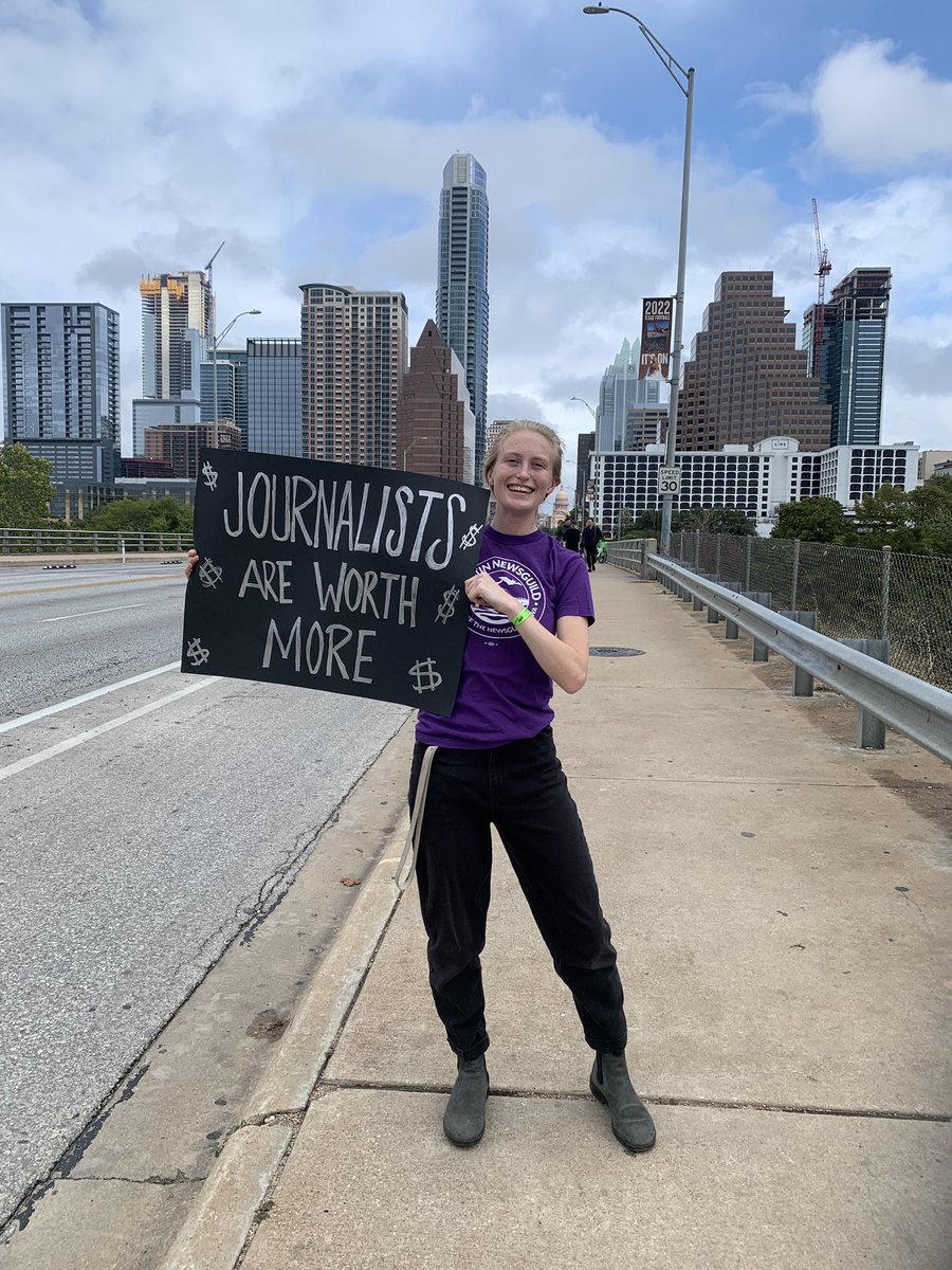 I literally just want to be able to pay my rent #GannettWalkout