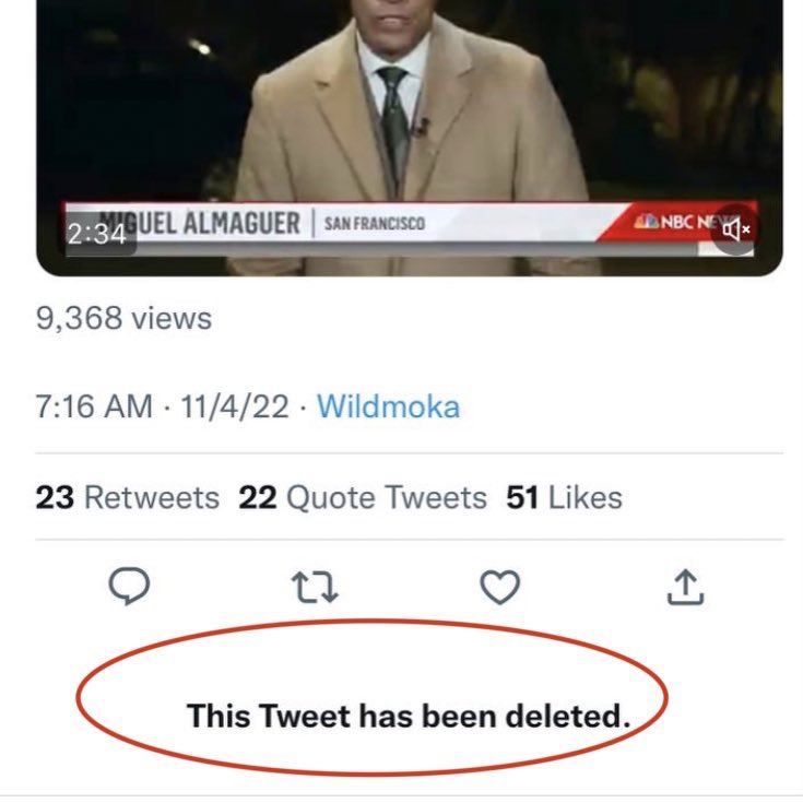 BREAKING: The <a href="/TODAYshow/">TODAY</a> has now DELETED this clip and <a href="/NBCNews/">NBC News</a> has scrubbed it from their website because it “did not meet” their “reporting standards.”

WHAT IS GOING ON?!