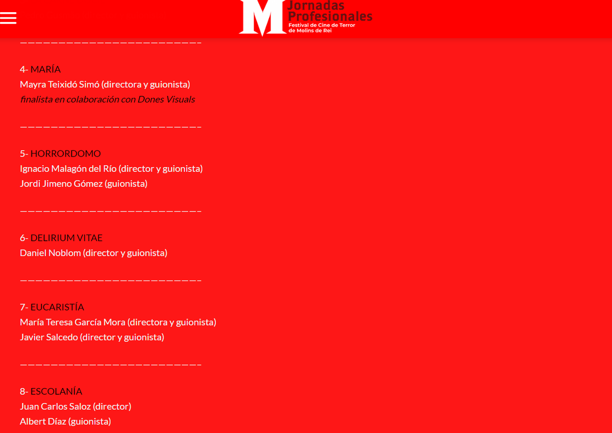 DannyNoblom's tweet photo. ¡Por fin puedo decirlo!
¡¡El próximo jueves tendré la oportunidad de presentar mi proyecto de largometraje "Delirium Vitae" en las Jornadas Profesionales del @terrorMolins !!

¡Muy agradecido por la oportunidad, que espero que sea un paso vital hacia adelante para esta historia! https://t.co/qK7ZXIJTQn
