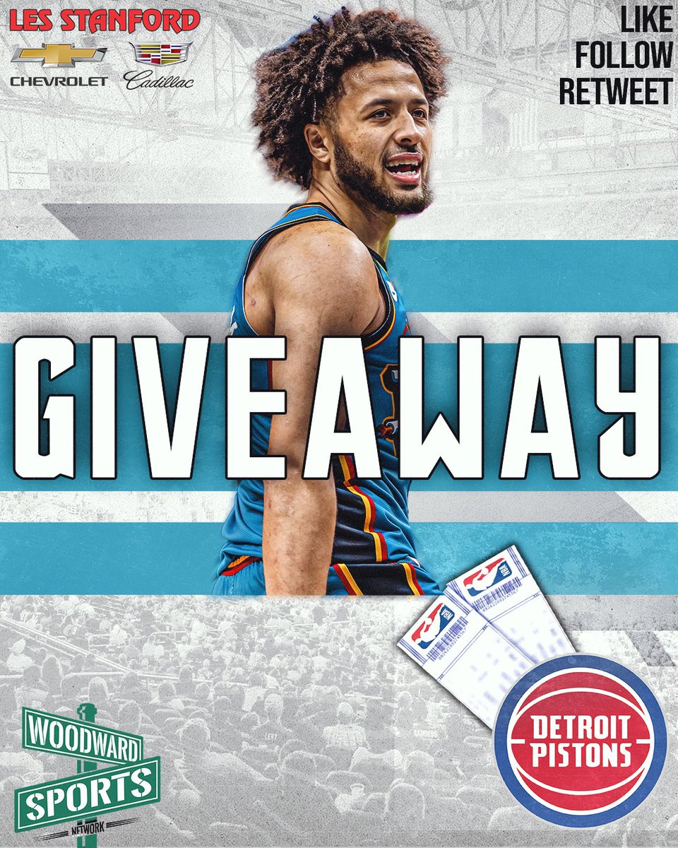 woodwardsports's tweet image. 🚨Pistons Ticket Giveaway🚨 

We are giving away two Pistons tickets to Monday’s game against the Oklahoma City Thunder to ONE lucky fan! To enter: 

- Like this Tweet
- Retweet this Tweet
- Follow @WoodwardSports

*A winner will be selected Monday morning*