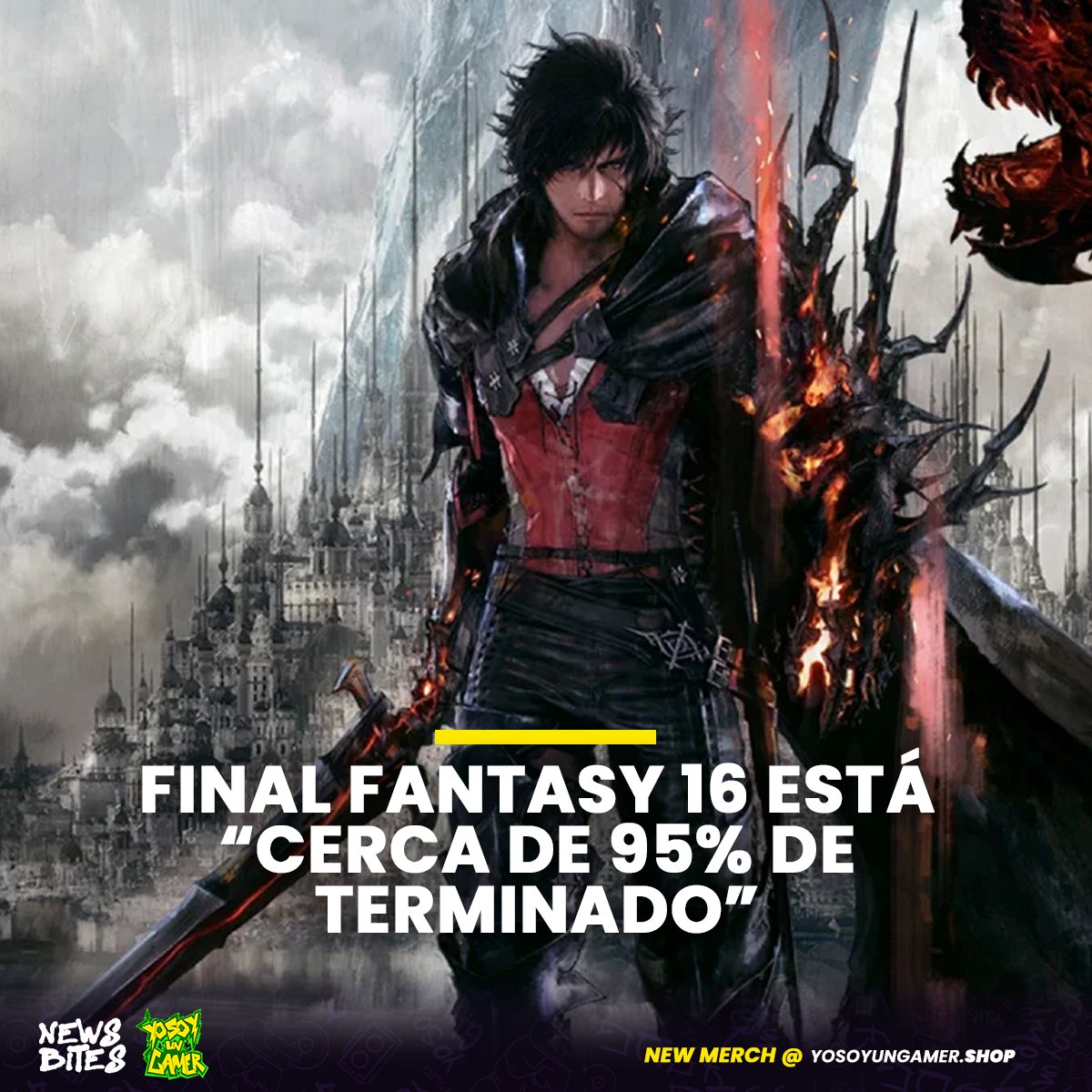 YoSoyUnGamerTW's tweet image. Hablando con Famitsu, el director principal de Final Fantasy 16, Hiroshi Takai, reveló que el equipo había terminado "alrededor del 95%" con el desarrollo. Y que la fecha de lanzamiento debería revelarse a finales de 2022