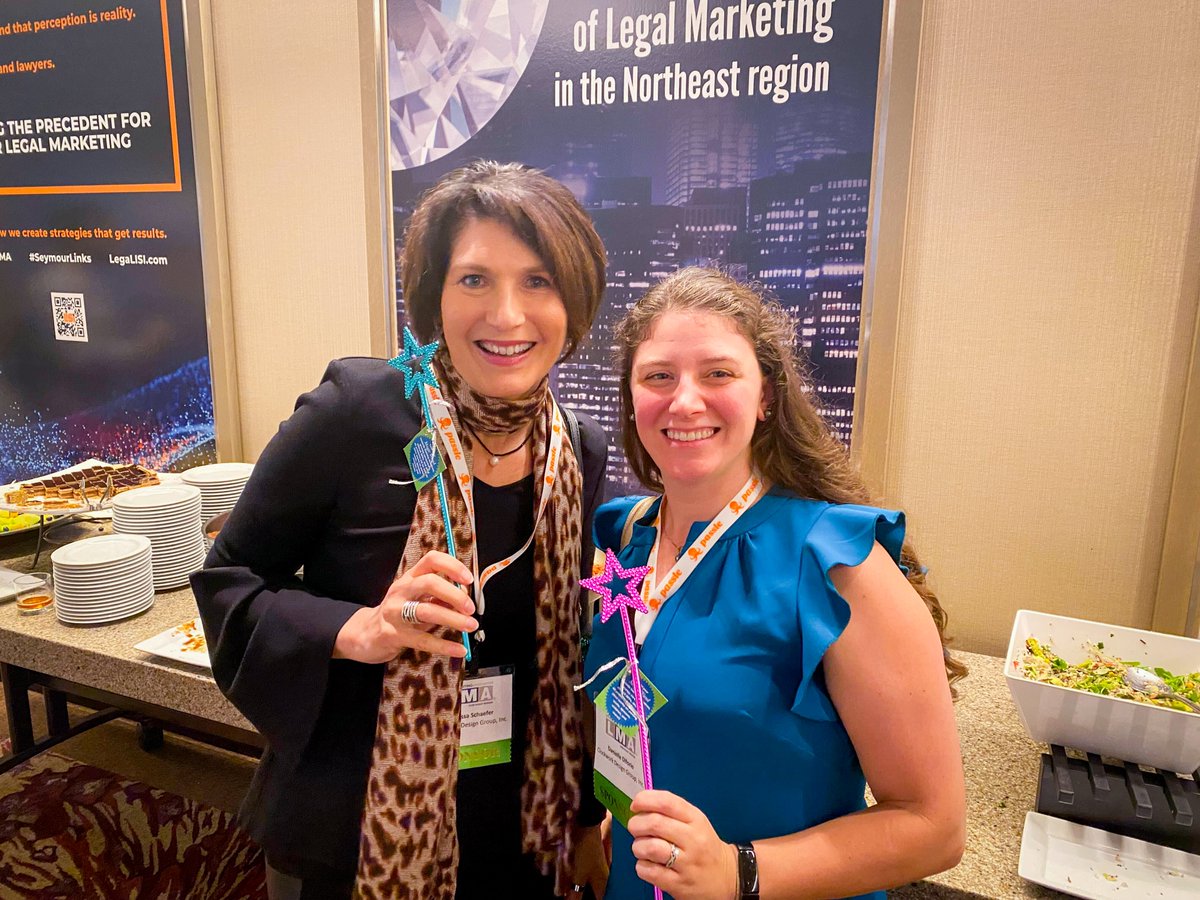 Catch up with Vanessa Schaefer and Danielle Diforio at the LMA Northeast Regional Conference! Remember to get a magic wand to solve your most difficult marketing challenges ahead!

<a href="/LMANortheast/">LMA Northeast Region</a> 

#LMANE22 #LMANE #LMAmkt #LegalMarketing #LawFirmMarketing