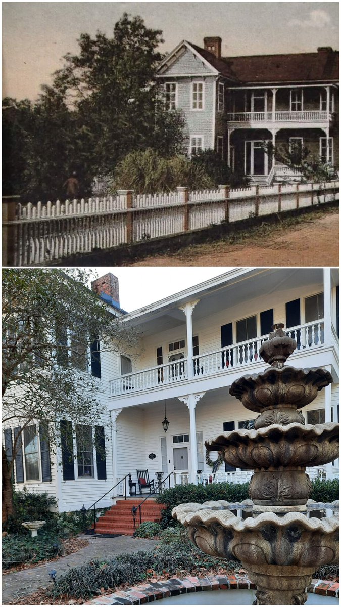 The top photo is a postcard of my home the way it looked in the late 1800s, and the bottom is how it looks today. It is the perfect place to write Southern Inspirational Women's Fiction!