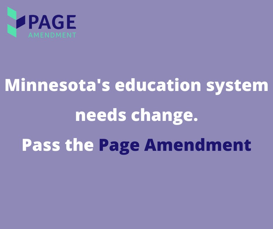 Do you want to learn about how the Page Amendment could revolutionize education in the state of Minnesota?
Visit ourchildrenmn.com/about/ to learn about what the Page Amendment can do for your child.