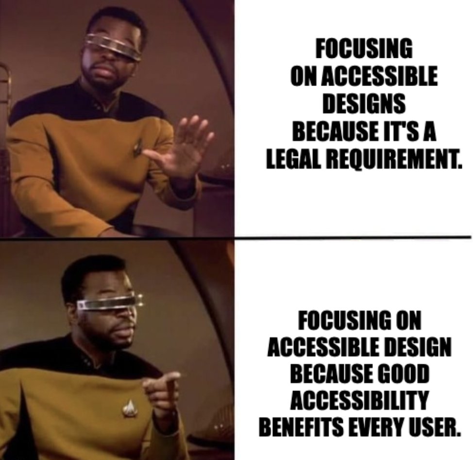 Accessibility benefits everyone.  #UX #design