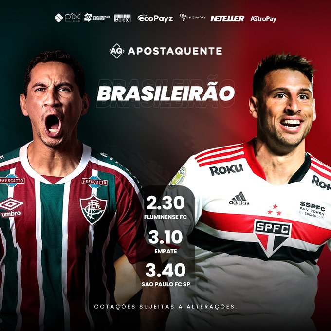Jog&atilde;o quente pra terminar a semana, fml! 🔥 @FluminenseFC x @SaoPauloFC qual vai ser o placar da partida<a class="tags" target="_blank" title="On Twitter" href="/?out=eyJ0eXAiOiJKV1QiLCJhbGciOiJIUzUxMiJ9.eyJpYXQiOjE3MzI3MTA3ODksImlzcyI6InR3cG9ybnN0YXJzLmNvbSIsIm5iZiI6MTczMjcxMDc4OSwiZXhwIjoxNzY0MjQ2Nzg5LCJyZWRpcmVjdF91cmwiOiJodHRwczovL3R3aXR0ZXIuY29tL0ZsdW1pbmVuc2VGQyJ9.ZsCrNrETMcgV4MKvLEwfeA0KBP1rlHPn7XVbGl0ImjS8IieqnAHGdKyBZGyGge8v7jOKtBFZA0zZ3ocEU1-Asw">@FluminenseFC</a><a href="/tag/brasileir%C3%A3o"class="tags"><span>#brasileir&atilde;o</span></a><a href="/tag/apostaquente"class="tags"><span>#apostaquente</span></a>
