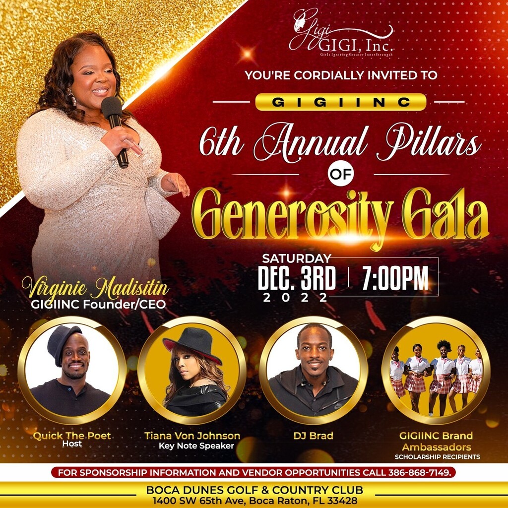 GirlsIgniting's tweet photo. GIGI INC is celebrating 6 years of existence as a nonprofit organization. We invite you to come and celebrate with us at our 6th Anniversary Pillars of Generosity Gala. If it had not been for your support and generosity towards our mission we would cease… https://t.co/IcGPgaLdct https://t.co/wnWqX7mld1