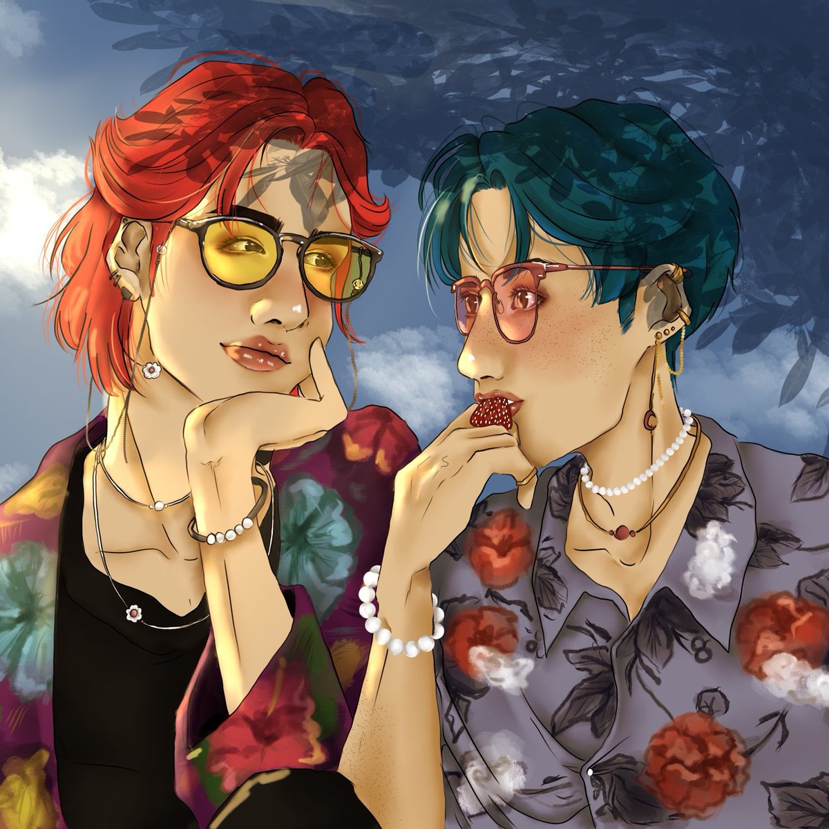 queen0pathetic's tweet photo. happy #HEIHUADAY from me and my lovebugs
I do miss drawing them, and i just really like drawing them in love, and domestic. they deserve to rest and sleep. I'm thankful for this community. while I'm not really present in it, I'm glad i know yall
#重启之深渊疑冢 #DMBJ https://t.co/i8aRSrWDNh