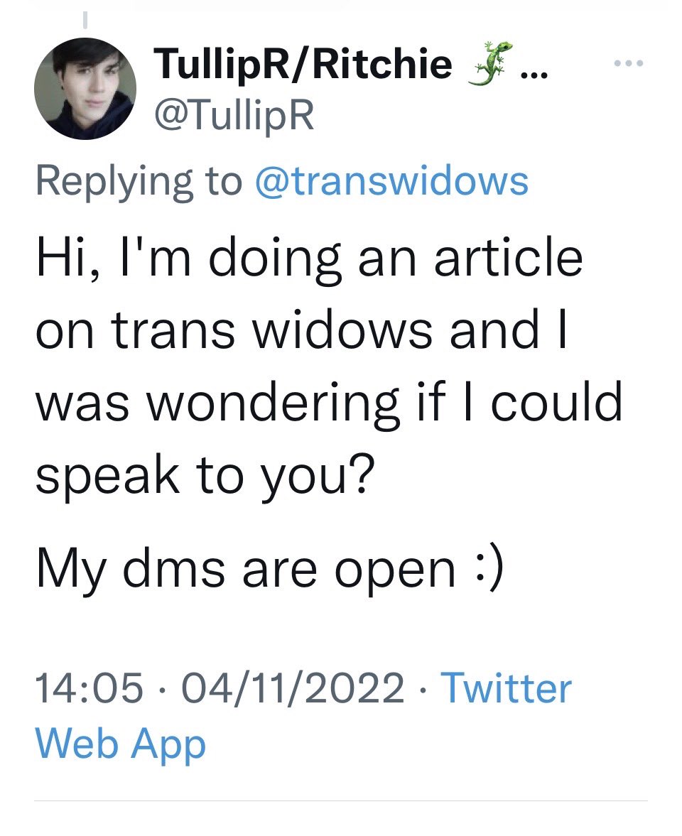 transwidows's tweet photo. This is not OK.
As a result of this I am now not OK. https://t.co/dfiQNKD4zB