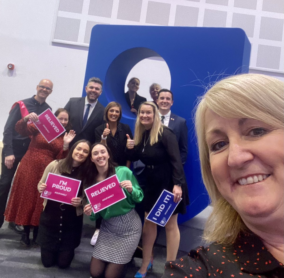 What a fabulous bunch of people I work with @OUCymru - diolch o galon i chi gyd #OUFamily