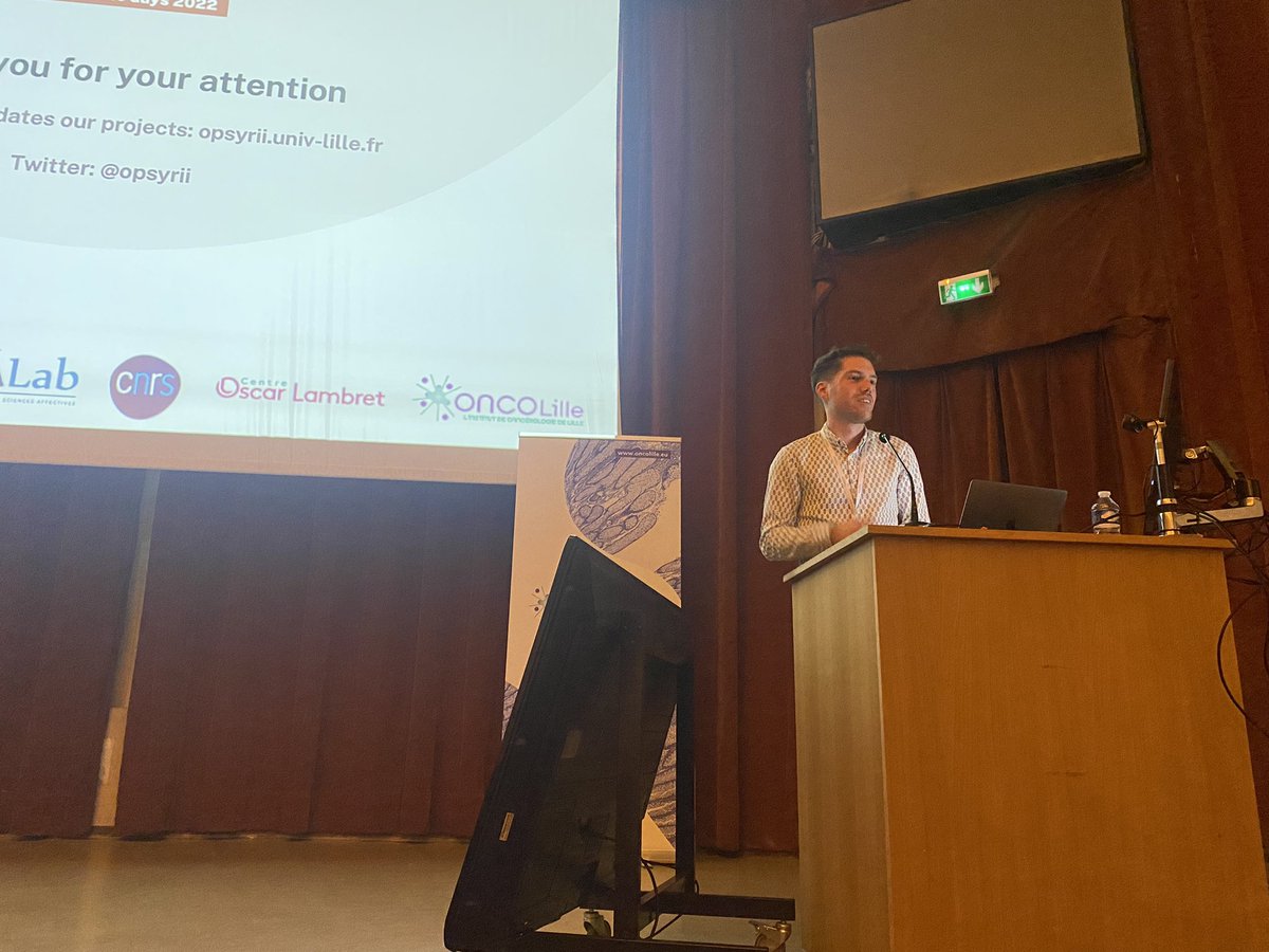 Pauline_Justin's tweet image. Petit aperçu de l’équipe #cancer du laboratoire #SCALab de l’@univ_lille présente pour présenter ses travaux @Fournier_VY @opsyrii