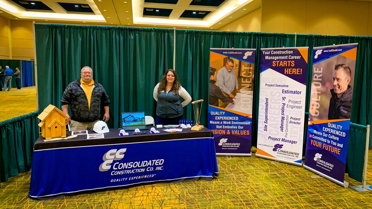 1Call2Build's tweet image. We had the opportunity to exhibit at the Greater Green Bay Chamber - Find Your Inspiration event, showcasing many of the different career routes that students may pursue.