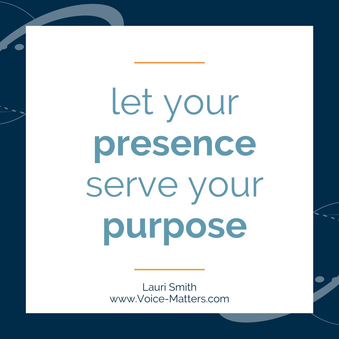 LauriSmithLLC's tweet photo. In any given moment, we each have a choice to make: 

Whether to allow our presence to serve our fear or to serve our purpose.

Will you allow your PRESENCE to SERVE your PURPOSE today? 

#Leader 
#Purpose
#Love
#YourVoiceMatters https://t.co/ALgXVMMVPV