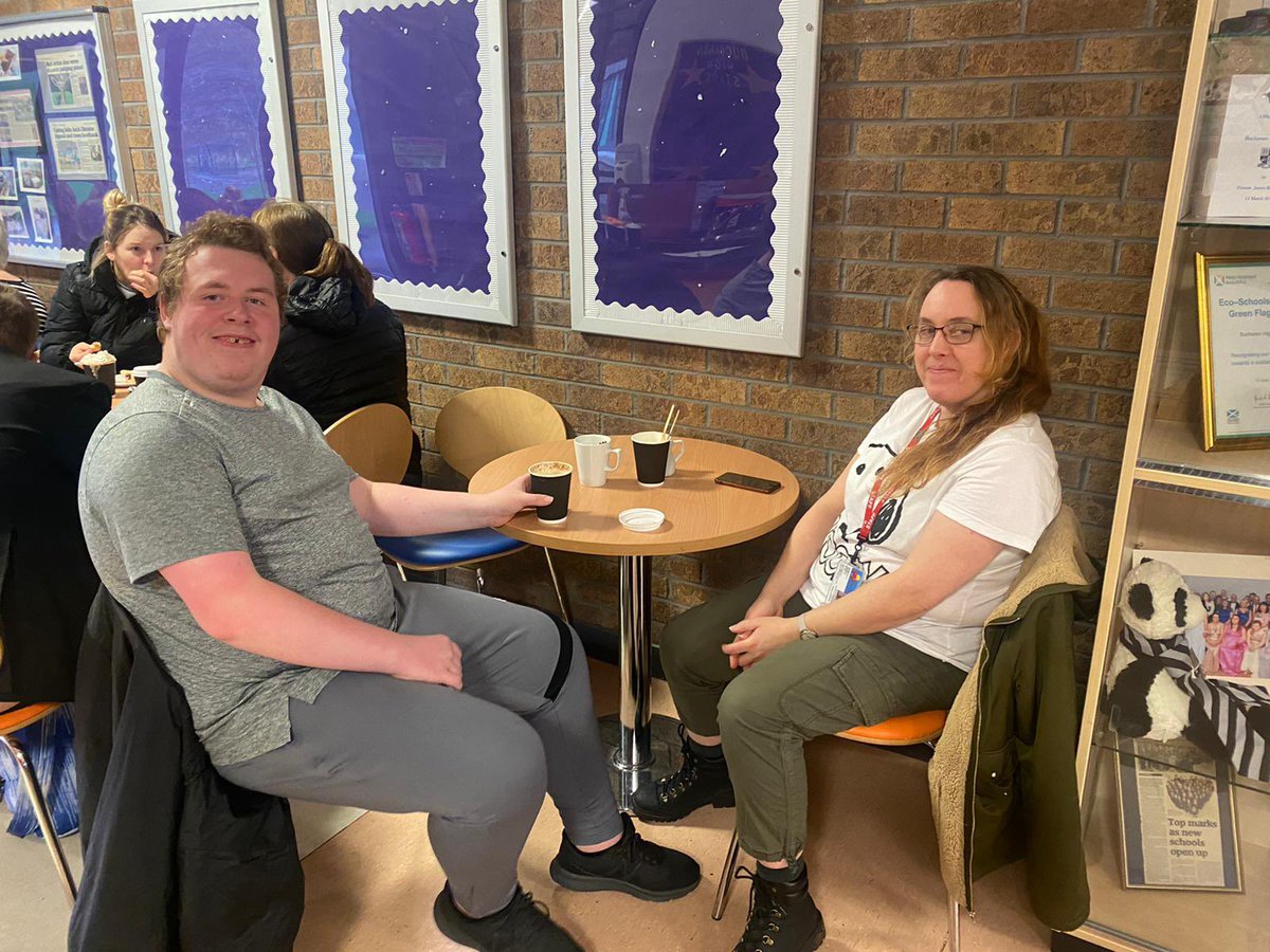 Buchanan_HS's tweet photo. The coffee bar @BHS continues to prove popular with both pupils and parents. We are enjoying developing skills and confidence and look forward to welcoming more of you over the coming months. Open Wednesdays and Fridays 10-12 https://t.co/smY2PQLzzP