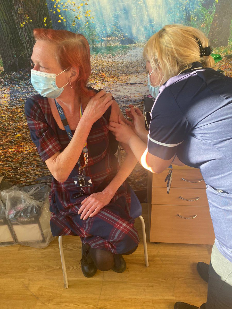 #flufighters <a href="/NELFT/">North East London NHS Foundation Trust (NELFT)</a> <a href="/NELFTLetsEngage/">NELFT Lets Engage</a> got the flu jab today but no stickers. What a disappointment