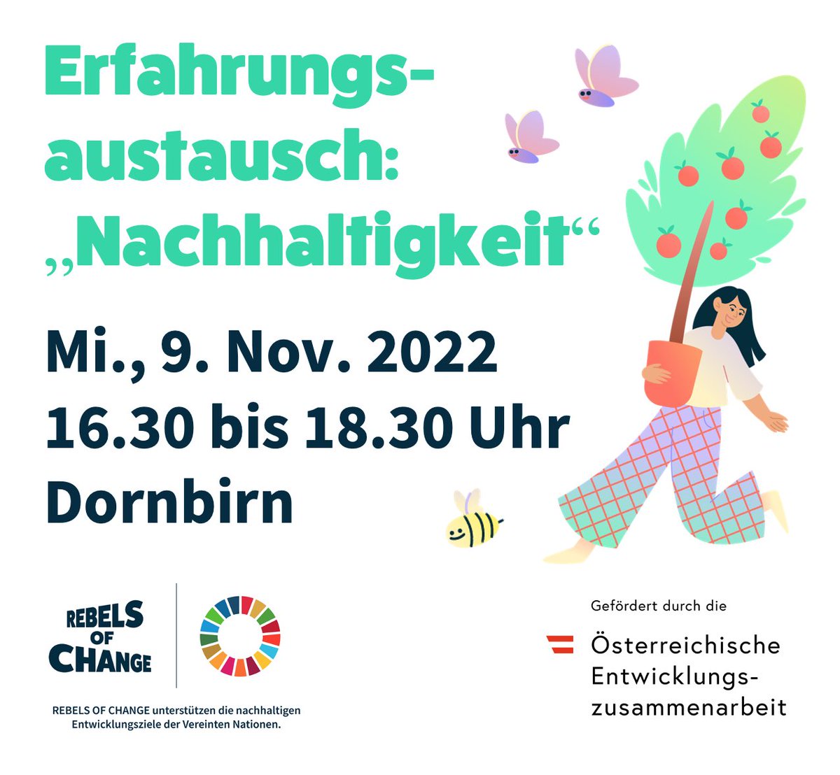 #SDG Kompetenzen gemeinsam nutzen, starke Zeichen für nachhaltige Wirkung setzen. Vorarlberg macht es vor 🤗 #RebelsOfChange #TeamUpForChange #SDGForum #sdg #vorarlberg #nachhaltigkeit