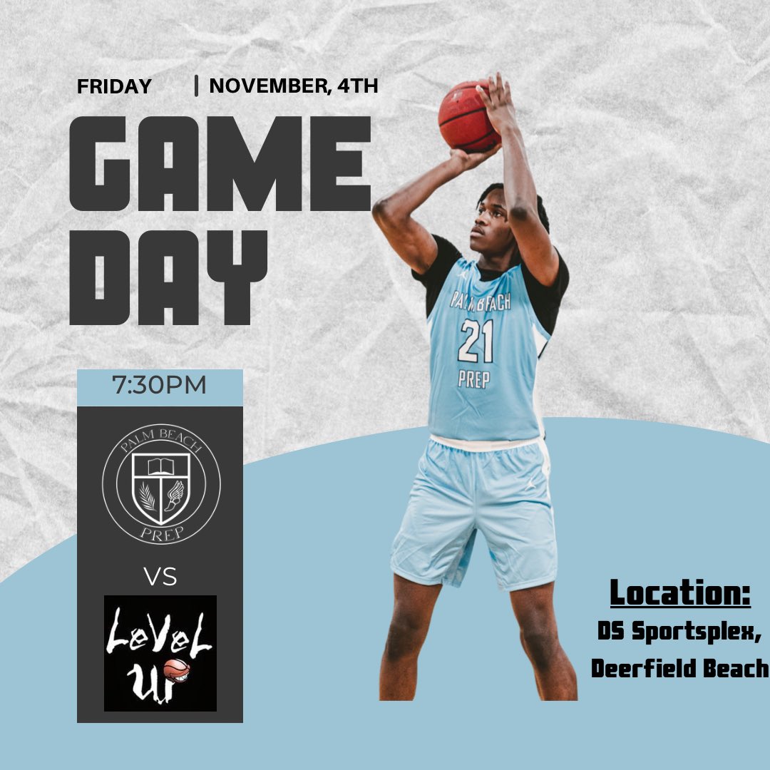 It’s Game Day🔥🦈 Your Palm Beach Prep Sharks travel to Deerfield Beach to take on Level Up Prep at 7:30pm for our second @phsba_usa conference game of the year, spectators are welcome‼️ #PalmBeachPrep #CollegePrep #PlayerDevelopment #Recruitment #FindYourWhy #EverybodyEats