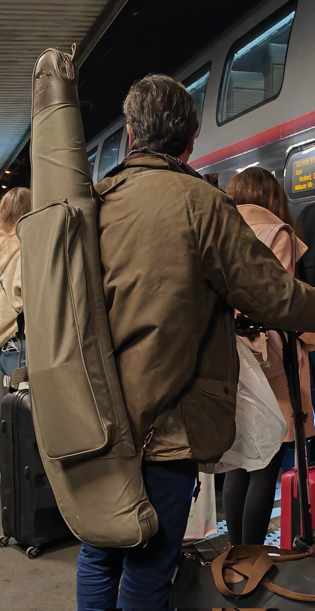 Dis @sncf, aujourd'hui j'ai pris 2 tgv

Ds le 1er, ton agent a mis une grosse amende a une femme qui transportait un violoncelle dans son étui parce que ce serait ultra dangereux.
 Ds le 2e train, un homme est monté avec un fusil de chasse et ton contrôleur n'a rien dit
Pourquoi?