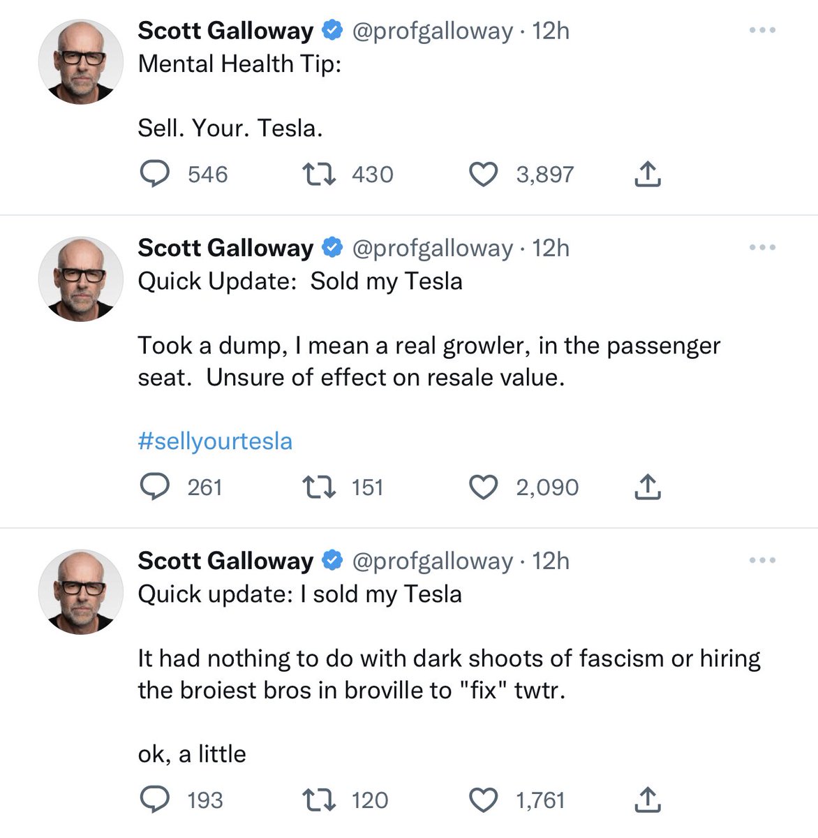 Yaman Tasdivar On Twitter SELL EVERYTHING BUY TSLA 