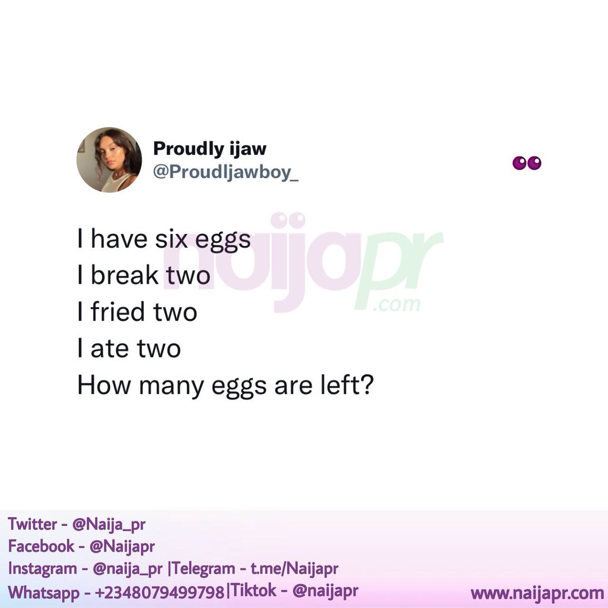 Naija tweet media