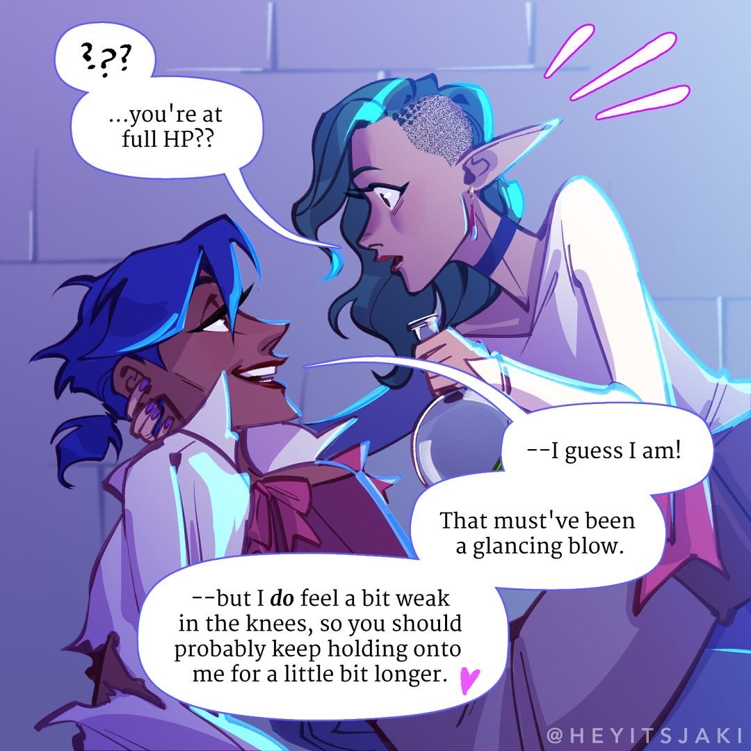 heyitsJaki's tweet photo. “Boss Fight” (1/3)

#dnd #dndcharacter #wlw https://t.co/5TDByFyyVq