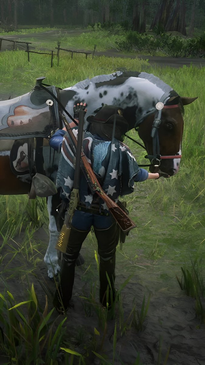 MadameRDR's tweet photo. Molly Wilson
*Born in 1865.
*From a small town, Maplewood.
*Her outlawed life began at age 16.
*Brought into the gang by Dutch in 1895.
*Loves hunting &amp; guitar.
*Protective of her horses.
*Enjoys nature. https://t.co/MMhVZZEuQ7
