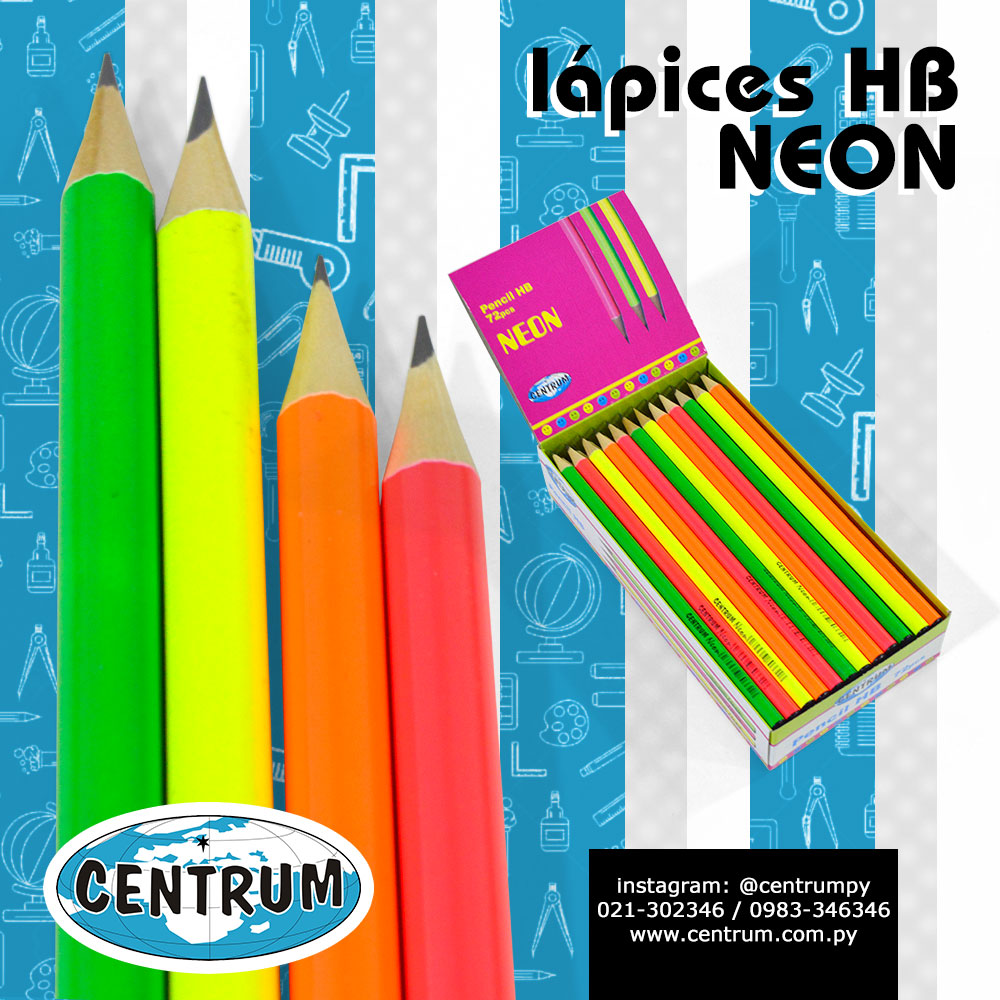 centrumpy's tweet photo. Lápices HB de papel, en colores FLÚOR para escribir con verdadero estilo 🤩✏️👌
Alta calidad alemana CENTRUM traída por GR&amp;D a Paraguay🇵🇾
Contacto mayoristas: 0983 346346
#pen #lapiz #escolares #estudiantes https://t.co/lZ4WTzgahv