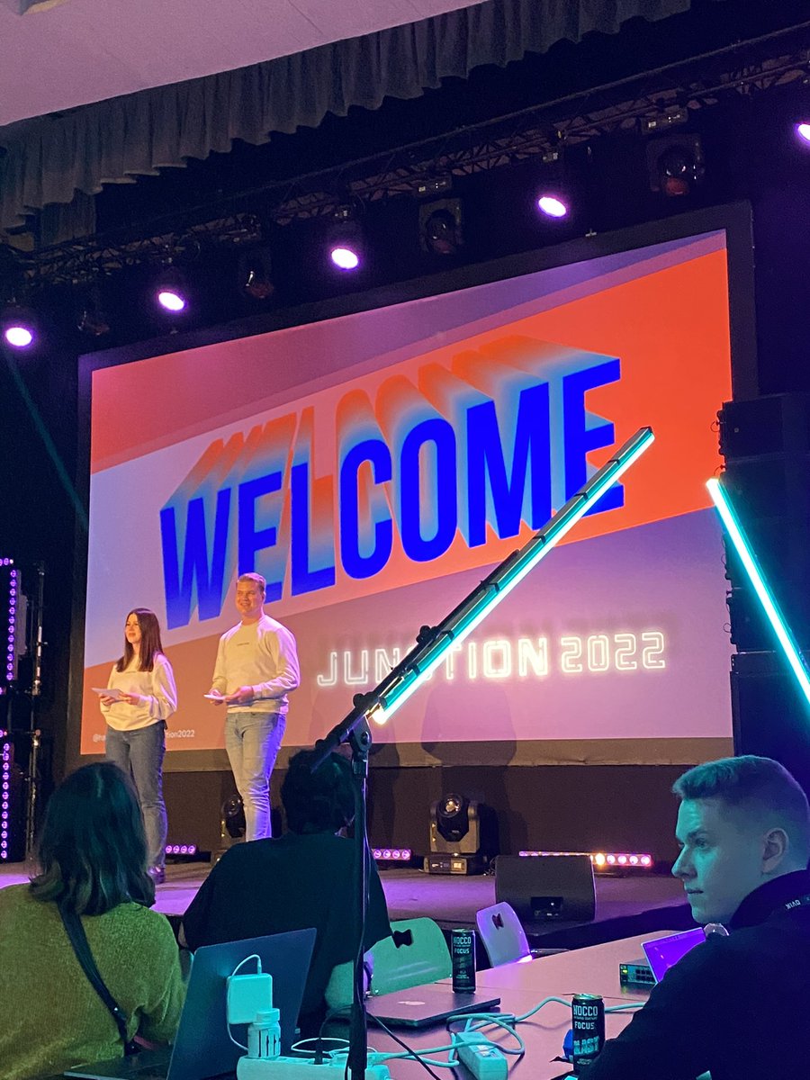hackJunction's tweet photo. It was a blast kicking off Junction Hack 2022 🤩
Thank you all for your amazing presence and energy at Dipoli 🔥
Have fun hacking and remember to return the 1st submission by 11.59pm today! 🤓
#Junction2022 #hackthefuture https://t.co/DGnEHozkeQ