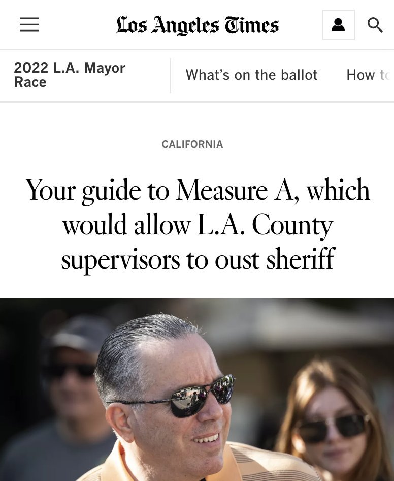 The LA Times agrees: YES ON MEASURE A!!! #YesOnA