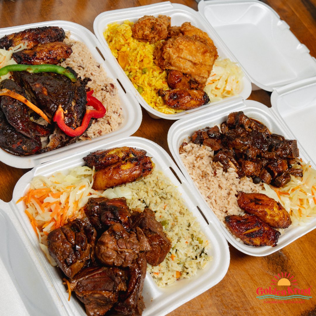 GoldenKrust's tweet image. 🌶 Authentic Jamaican cuisine is all about spice, and we're not afraid to turn up the heat. Come join us for a taste of island life! #GoldenKrust #CookedFromScratch