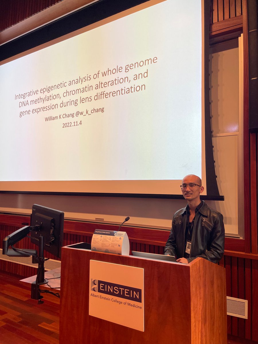 EinsteinGenes's tweet photo. 🧵 Happy Friday, all!
Our focus of the WIP this week is development!

The first speaker is Will Chang @w_k_chang from Cvekl lab.
He discussed DNA methylation profiling on eye development. He is finalizing a manuscript for this project. So stay tuned for a publication alert! https://t.co/VcazjgPMfH