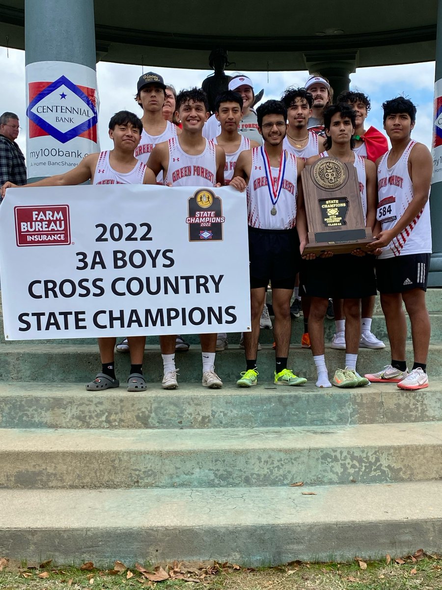 Congratulations to the Tigers of Green Forest as they take home the 3A cross country title!