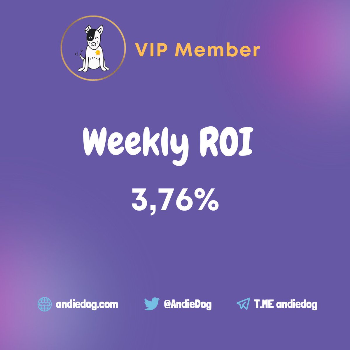 Payments have already been completed! 👏👏

JOIN US by buying your first pack!!

👇👇👇👇

andiedog.com/vipmember

#andiedog #ROI #Crypto #BNB #BSC #BTC #cryptocurrency #tokens #andievip #PROFIT