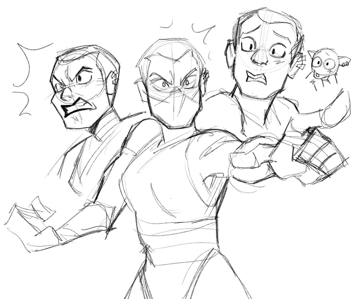 No finished art today, busy with school work and personal commissions !! :D

Have these sketches of Casey and a wip !! #rottmnt 