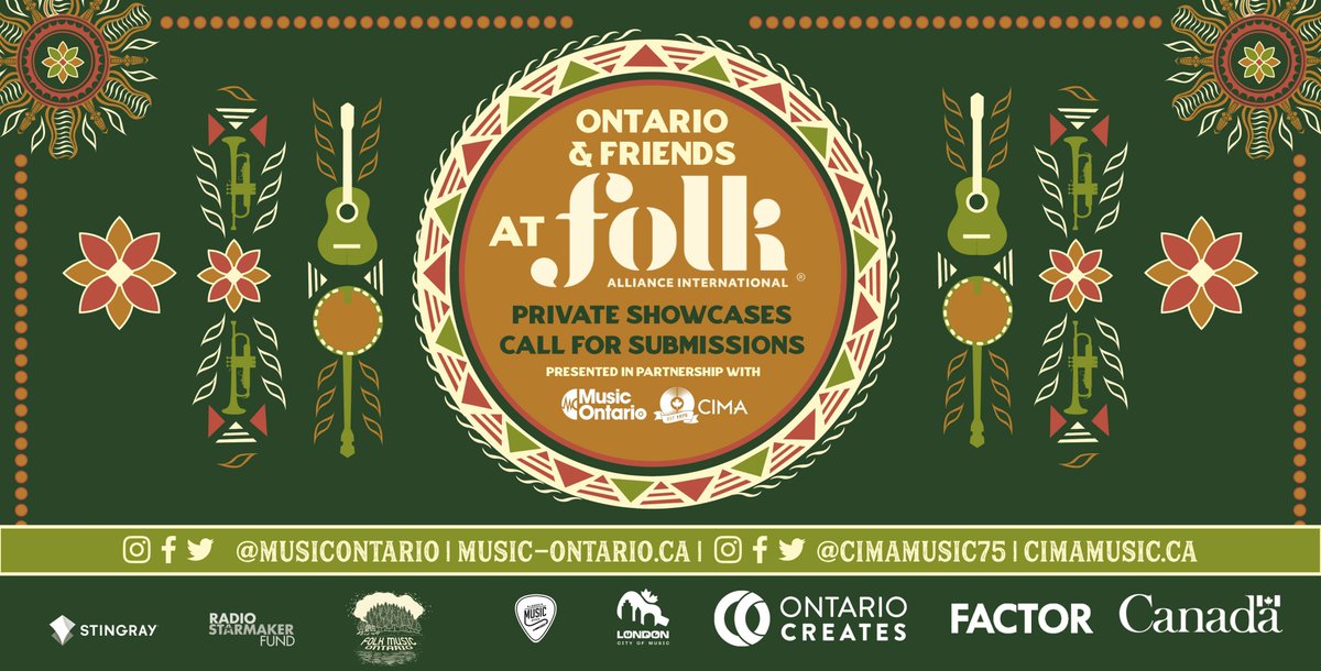 MusicOntario (@musicontario) on Twitter photo Submissions for Ontario & Friends private showcases at <a href="/folkalliance/">Folk Alliance</a> 2023 are now open! Make sure to get your applications in before the November 25 deadline. Here's everything you need to know before you apply:
music-ontario.ca/news/recent-ne… Submissions for Ontario & Friends private showcases at <a href="/folkalliance/">Folk Alliance</a> 2023 are now open! Make sure to get your applications in before the November 25 deadline. Here's everything you need to know before you apply:
music-ontario.ca/news/recent-ne…