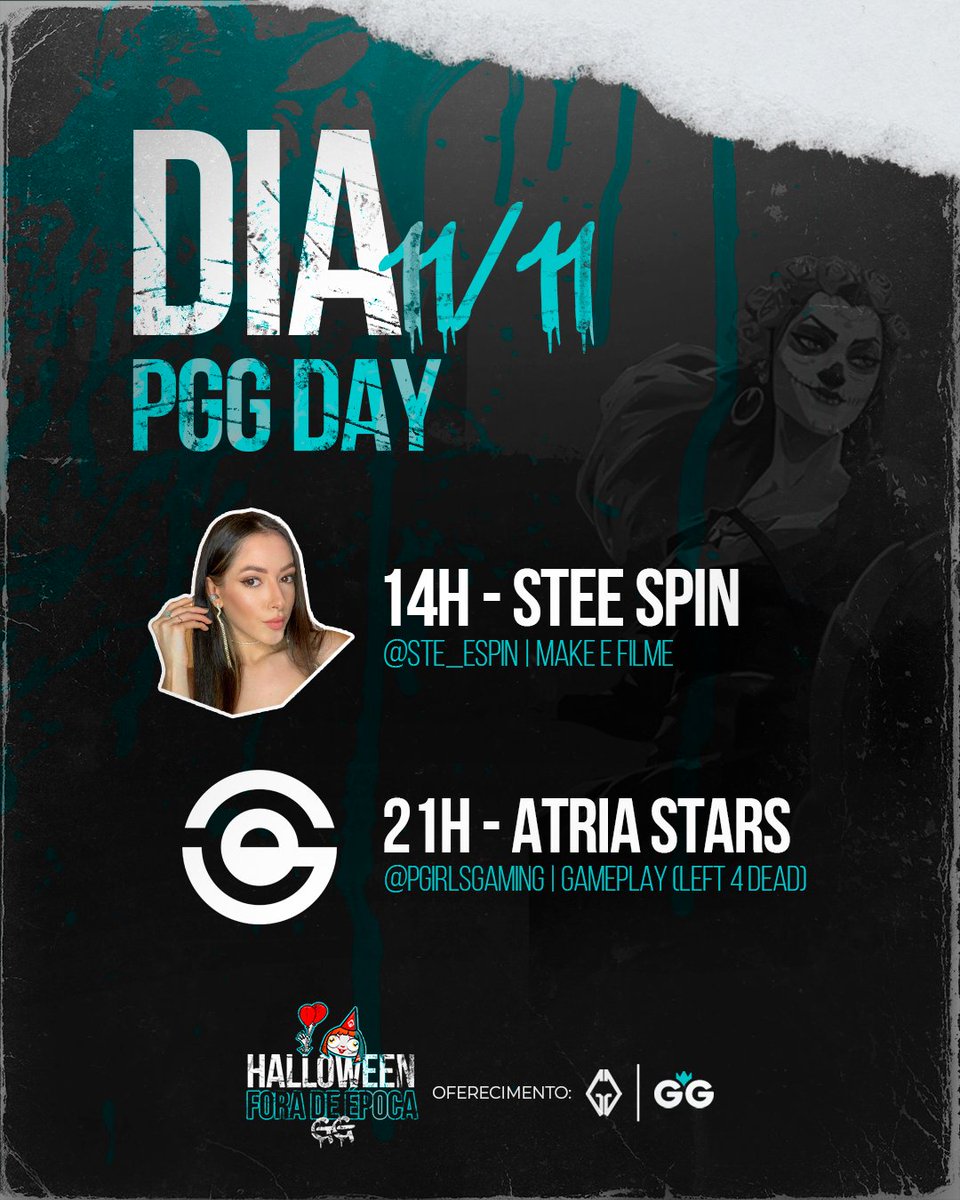 Projeto Girls Gaming (@projeto_gg) on Twitter photo 🍿🎮 | E para encerrar o nosso evento, na sexta-feira, dia 11/11 Traremos a <a href="/ste_espin/">Stefany Espin</a> em uma Watch Party de um filme escolhido pela comunidade e encerraremos com as nossas estrelas do Atria jogando Left 4 Dead! 🍿🎮 | E para encerrar o nosso evento, na sexta-feira, dia 11/11 Traremos a <a href="/ste_espin/">Stefany Espin</a> em uma Watch Party de um filme escolhido pela comunidade e encerraremos com as nossas estrelas do Atria jogando Left 4 Dead!
