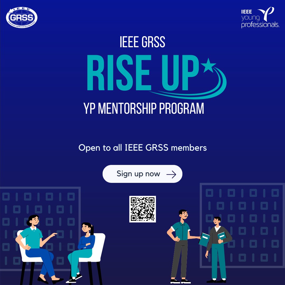 GrssYp's tweet photo. 📢 We are glad to announce our new YP Mentorship Program "RISE UP" open to all IEEE GRSS members.
Sign-up now to become a mentor or a mentee and join a meaningful journey of self-empowerment.
#mentoring #grssyp #careerdevelopement https://t.co/HJD0bVba19